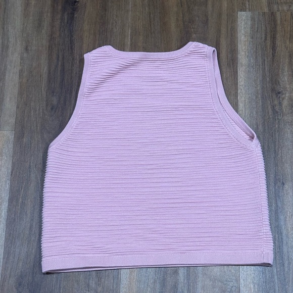 Babaton Light Pink Ribbed Tank Top - Picture 3 of 3